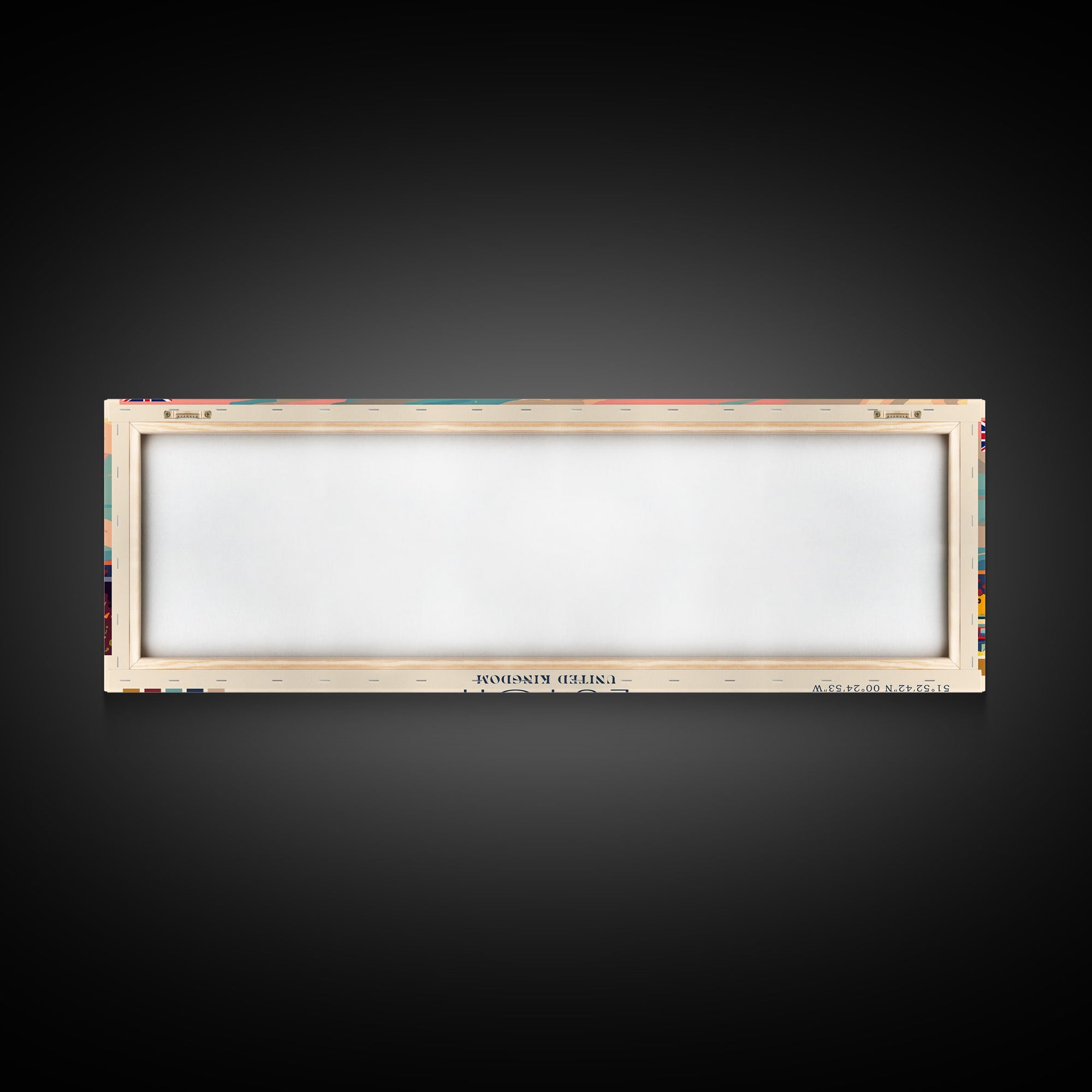 Luton United Kingdom Travel Art, City Art, Framed Canvas Print or Metal Wall Art, Europe Travel Poster, Panoramic Wall Art, Extra Wide Wall Art