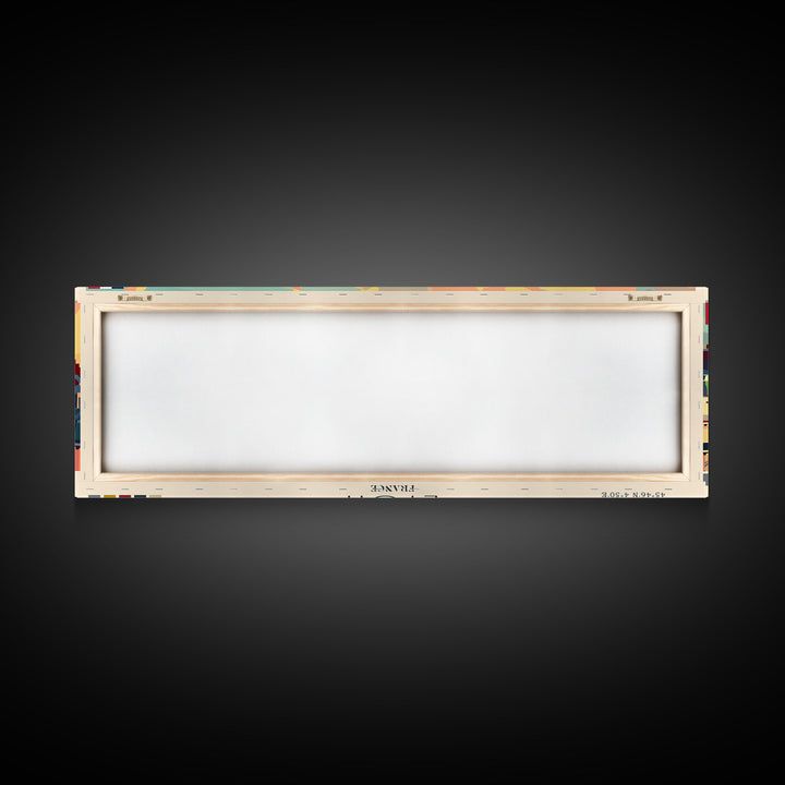 Lyon France Travel Print Wall Art, Panoramic City Art, Travel Art, Wall Decor, Vacation Gift, Framed Canvas Print Or Metal Art