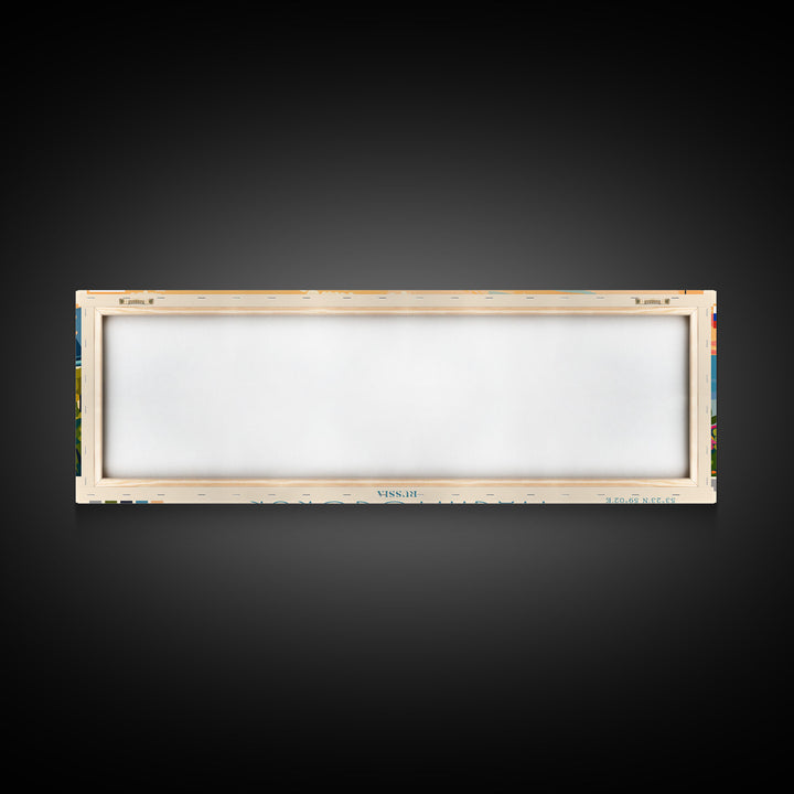 Magnitogorsk Russia Travel Print Wall Art, Panoramic City Art, Travel Art, Wall Decor, Vacation Gift, Framed Canvas Print Or Metal Art