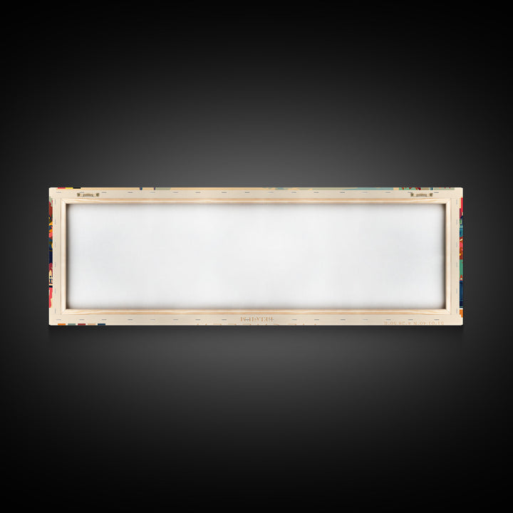 Mechelen Belgium Panoramic Travel Poster, Framed Canvas Print or Metal Wall Art, Travel Art, Home Decor, Panoramic Painting, Midcentury Art