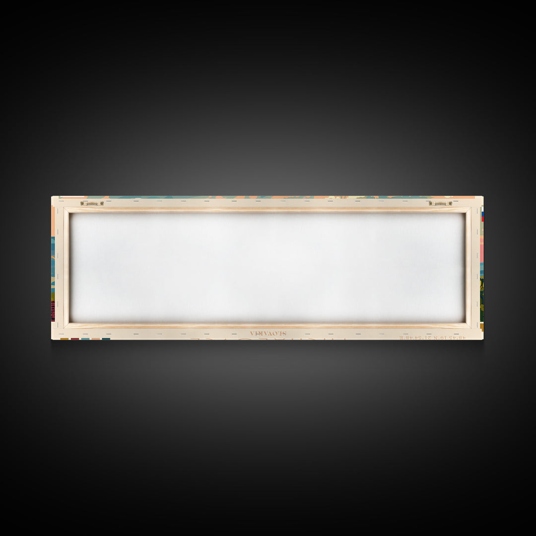 Michalovce Slovakia Travel Art, City Art, Framed Canvas Print or Metal Wall Art, Europe Travel Poster, Panoramic Wall Art, Extra Wide Wall Art