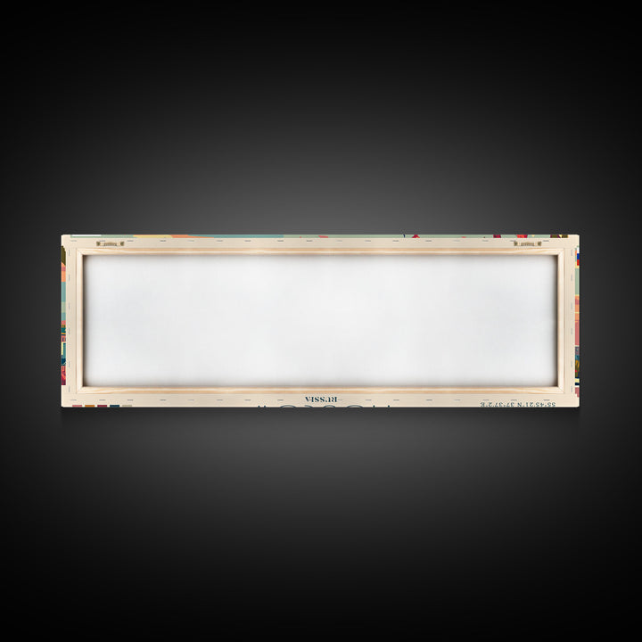 Moscow Russia Travel Print Wall Art, Panoramic City Art, Travel Art, Wall Decor, Vacation Gift, Framed Canvas Print Or Metal Art