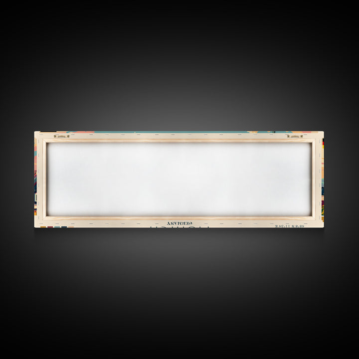 Munich Germany Wall Art, Panoramic Travel Poster, Panoramic Framed Canvas Print, City Wall Art, Wall Hanging Home Decor, Travel Art
