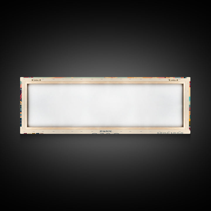 Oslo Norway Travel Art, City Art, Framed Canvas Print or Metal Wall Art, Europe Travel Poster, Panoramic Wall Art, Extra Wide Wall Art