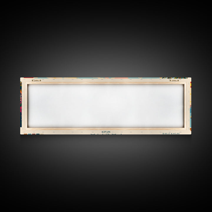 Palma Spain Travel Art, City Art, Framed Canvas Print or Metal Wall Art, Europe Travel Poster, Panoramic Wall Art, Extra Wide Wall Art