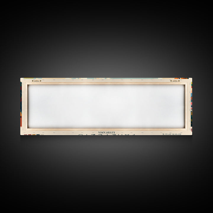 Panevys Lithuania Travel Print Wall Art, Panoramic City Art, Travel Art, Wall Decor, Vacation Gift, Framed Canvas Print Or Metal Art