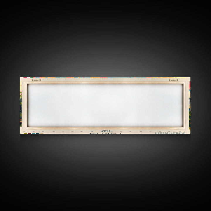 Parma Italy Wall Art, Panoramic Travel Poster, Panoramic Framed Canvas Print, City Wall Art, Wall Hanging Home Decor, Travel Art