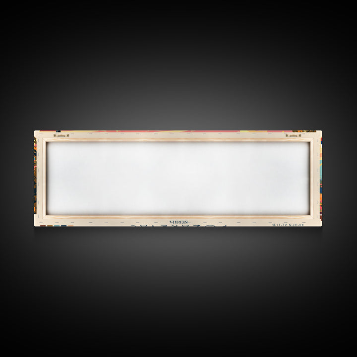 Pozarevac Serbia Travel Print Wall Art, Panoramic City Art, Travel Art, Wall Decor, Vacation Gift, Framed Canvas Print Or Metal Art