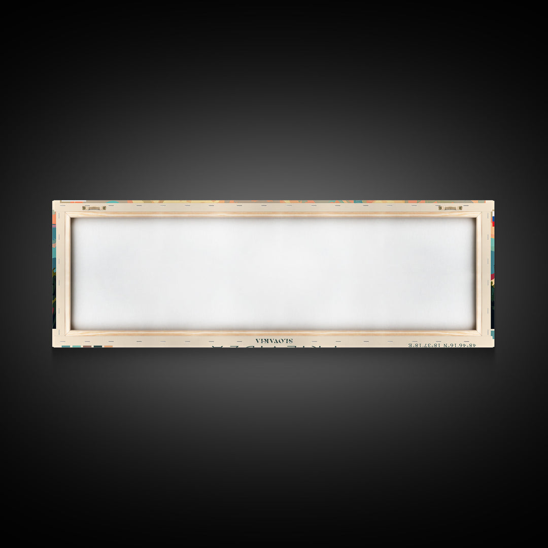 Prievidza Slovakia Travel Print Wall Art, Panoramic City Art, Travel Art, Wall Decor, Vacation Gift, Framed Canvas Print Or Metal Art