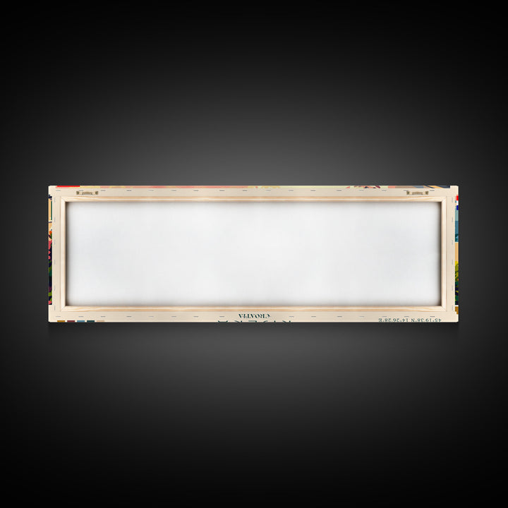 Rijeka Croatia Travel Print Wall Art, Panoramic City Art, Travel Art, Wall Decor, Vacation Gift, Framed Canvas Print Or Metal Art