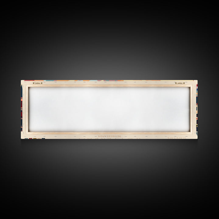 Rotterdam Netherlands Wall Art, Panoramic Travel Poster, Panoramic Framed Canvas Print, City Wall Art, Wall Hanging Home Decor, Travel Art