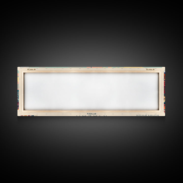 Ryazan Russia Panoramic Travel Poster, Framed Canvas Print or Metal Wall Art, Travel Art, Home Decor, Panoramic Painting, Midcentury Art