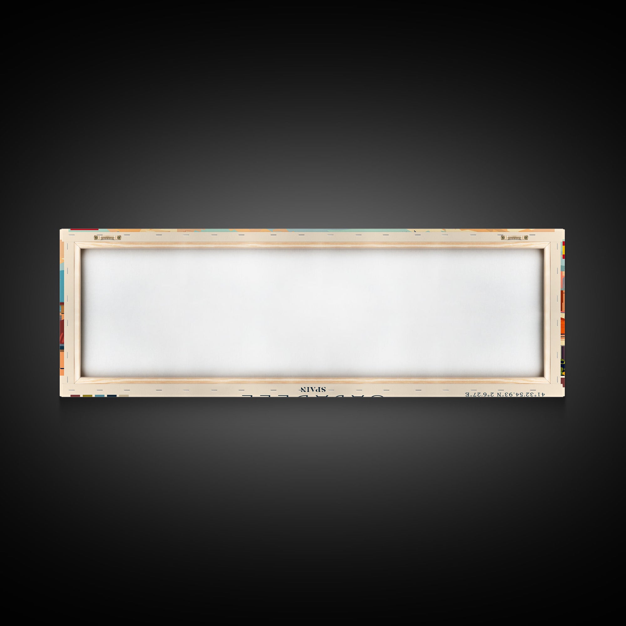 Sabadell Spain Travel Print Wall Art, Panoramic City Art, Travel Art, Wall Decor, Vacation Gift, Framed Canvas Print Or Metal Art