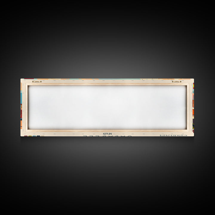 Sabadell Spain Travel Print Wall Art, Panoramic City Art, Travel Art, Wall Decor, Vacation Gift, Framed Canvas Print Or Metal Art