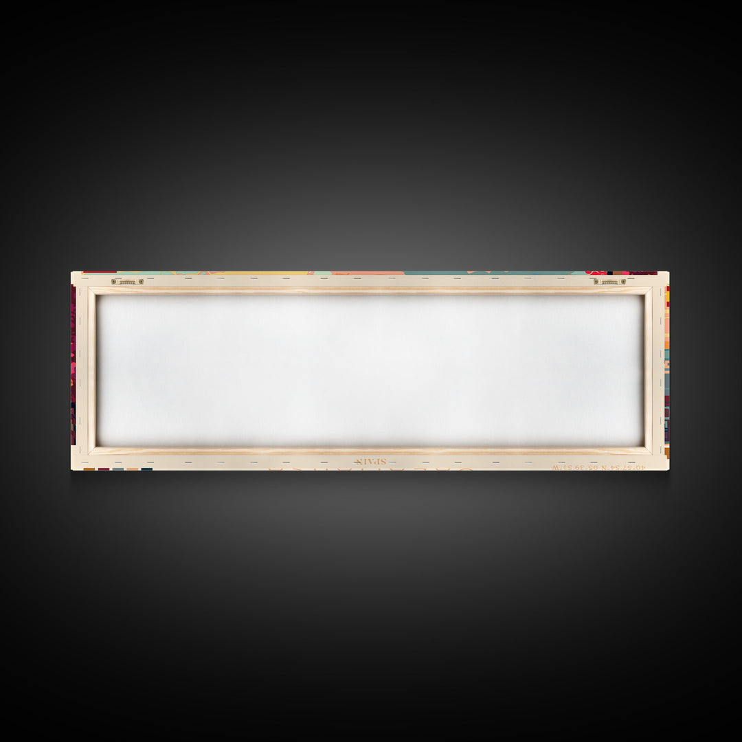 Salamanca Spain Travel Print Wall Art, Panoramic City Art, Travel Art, Wall Decor, Vacation Gift, Framed Canvas Print Or Metal Art