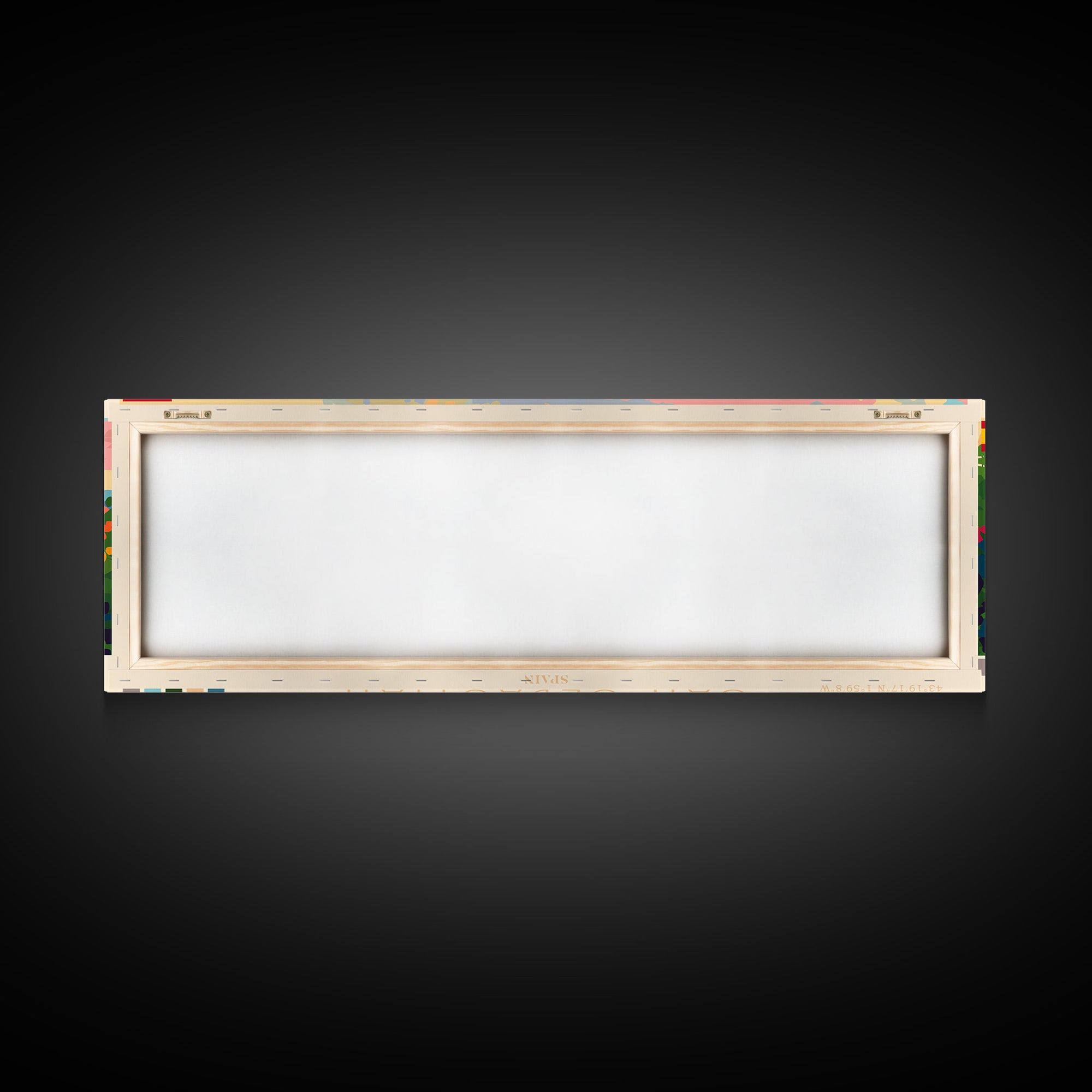 San Sebastian Spain Panoramic Travel Poster, Framed Canvas Print or Metal Wall Art, Travel Art, Home Decor, Panoramic Painting, Midcentury Art