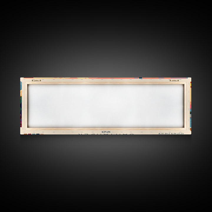 Santander Spain Travel Print Wall Art, Panoramic City Art, Travel Art, Wall Decor, Vacation Gift, Framed Canvas Print Or Metal Art