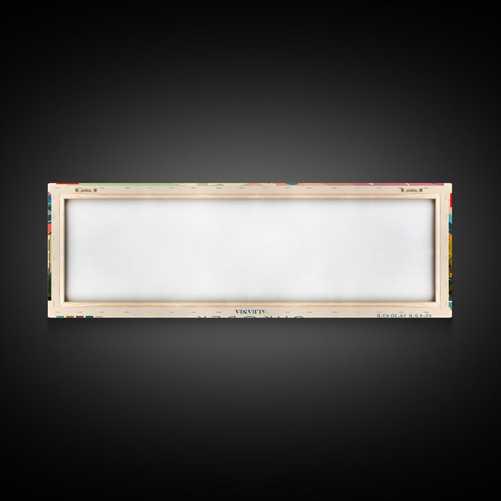 Shkodr Albania Travel Print Wall Art, Panoramic City Art, Travel Art, Wall Decor, Vacation Gift, Framed Canvas Print Or Metal Art