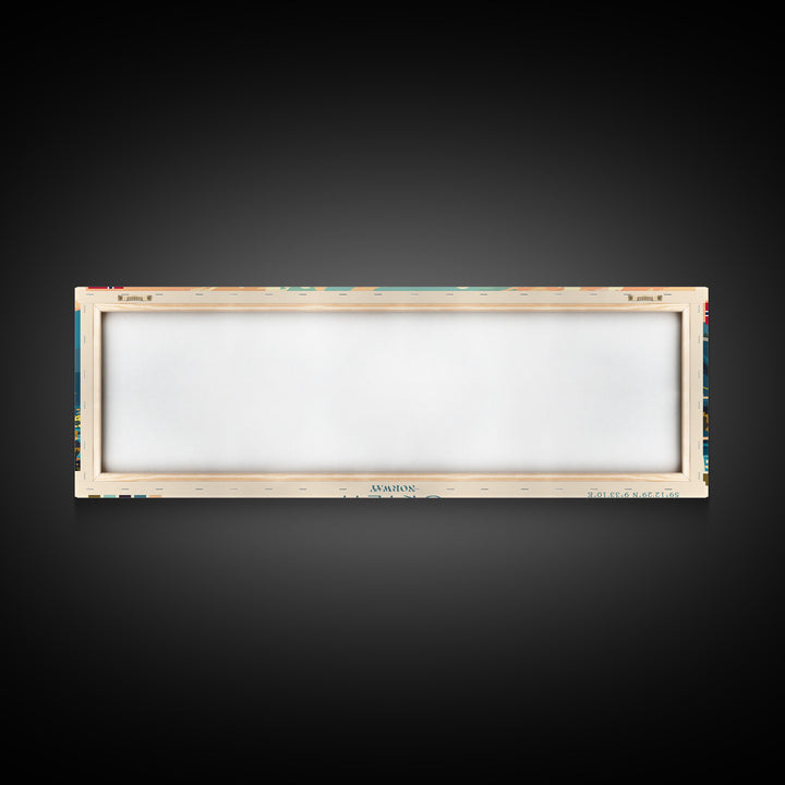 Skien Norway Travel Art, City Art, Framed Canvas Print or Metal Wall Art, Europe Travel Poster, Panoramic Wall Art, Extra Wide Wall Art