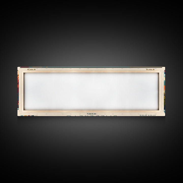 Smederevo Serbia Travel Print Wall Art, Panoramic City Art, Travel Art, Wall Decor, Vacation Gift, Framed Canvas Print Or Metal Art