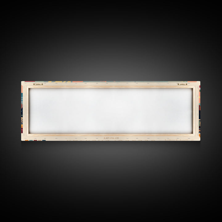 Szkesfehervar Hungary Panoramic Travel Poster, Framed Canvas Print or Metal Wall Art, Travel Art, Home Decor, Panoramic Painting, Midcentury Art