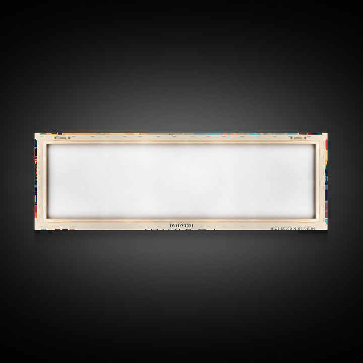 Tournai Belgium Travel Print Wall Art, Panoramic City Art, Travel Art, Wall Decor, Vacation Gift, Framed Canvas Print Or Metal Art