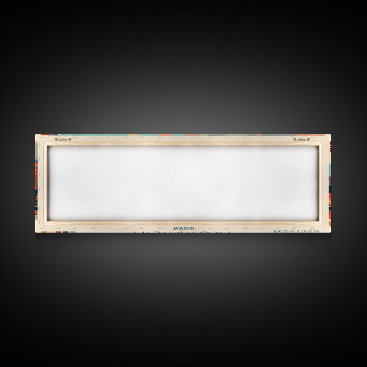 Trondheim Norway Travel Print Wall Art, Panoramic City Art, Travel Art, Wall Decor, Vacation Gift, Framed Canvas Print Or Metal Art