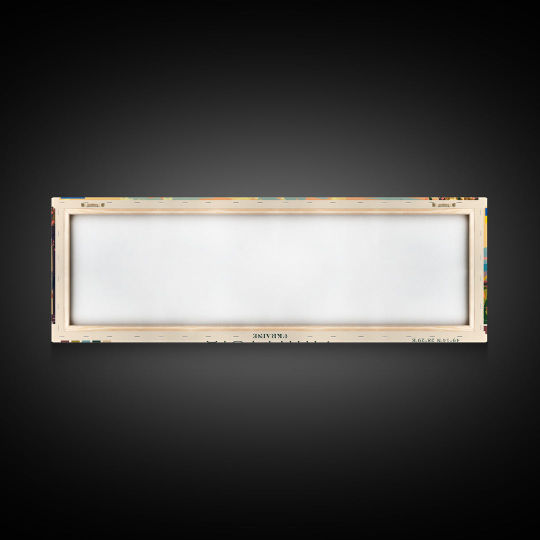 Vinnytsia Ukraine Travel Print Wall Art, Panoramic City Art, Travel Art, Wall Decor, Vacation Gift, Framed Canvas Print Or Metal Art