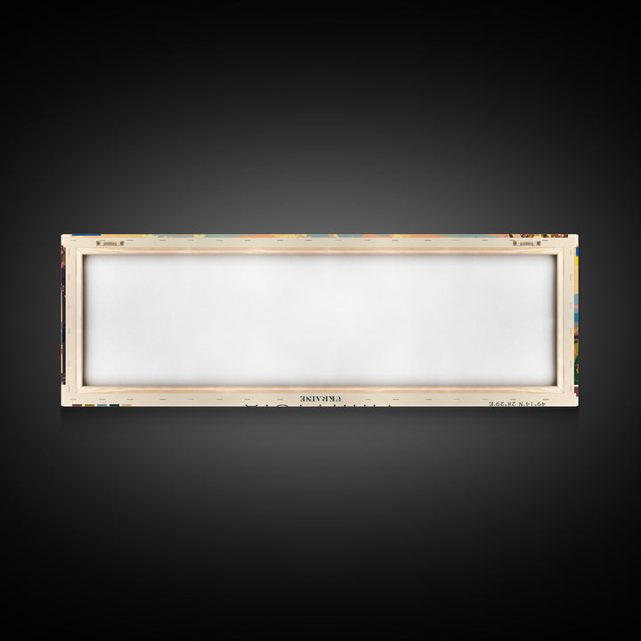 Vinnytsia Ukraine Travel Print Wall Art, Panoramic City Art, Travel Art, Wall Decor, Vacation Gift, Framed Canvas Print Or Metal Art