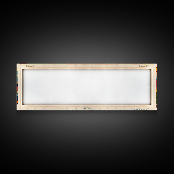 Vitoria Gasteiz Spain Travel Art, City Art, Framed Canvas Print or Metal Wall Art, Europe Travel Poster, Panoramic Wall Art, Extra Wide Wall Art