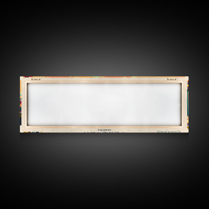 Yerevan Armenia Travel Art, City Art, Framed Canvas Print or Metal Wall Art, Europe Travel Poster, Panoramic Wall Art, Extra Wide Wall Art