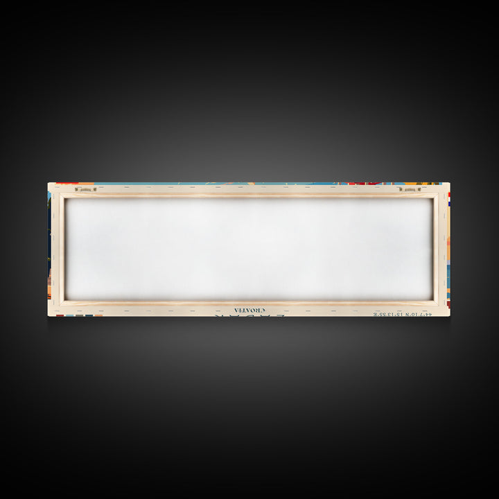 Zadar Croatia Travel Print Wall Art, Panoramic City Art, Travel Art, Wall Decor, Vacation Gift, Framed Canvas Print Or Metal Art