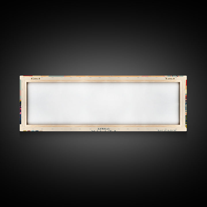 Izmir Turkey Travel Print Wall Art, Panoramic City Art, Travel Art, Wall Decor, Vacation Gift, Framed Canvas Print Or Metal Art