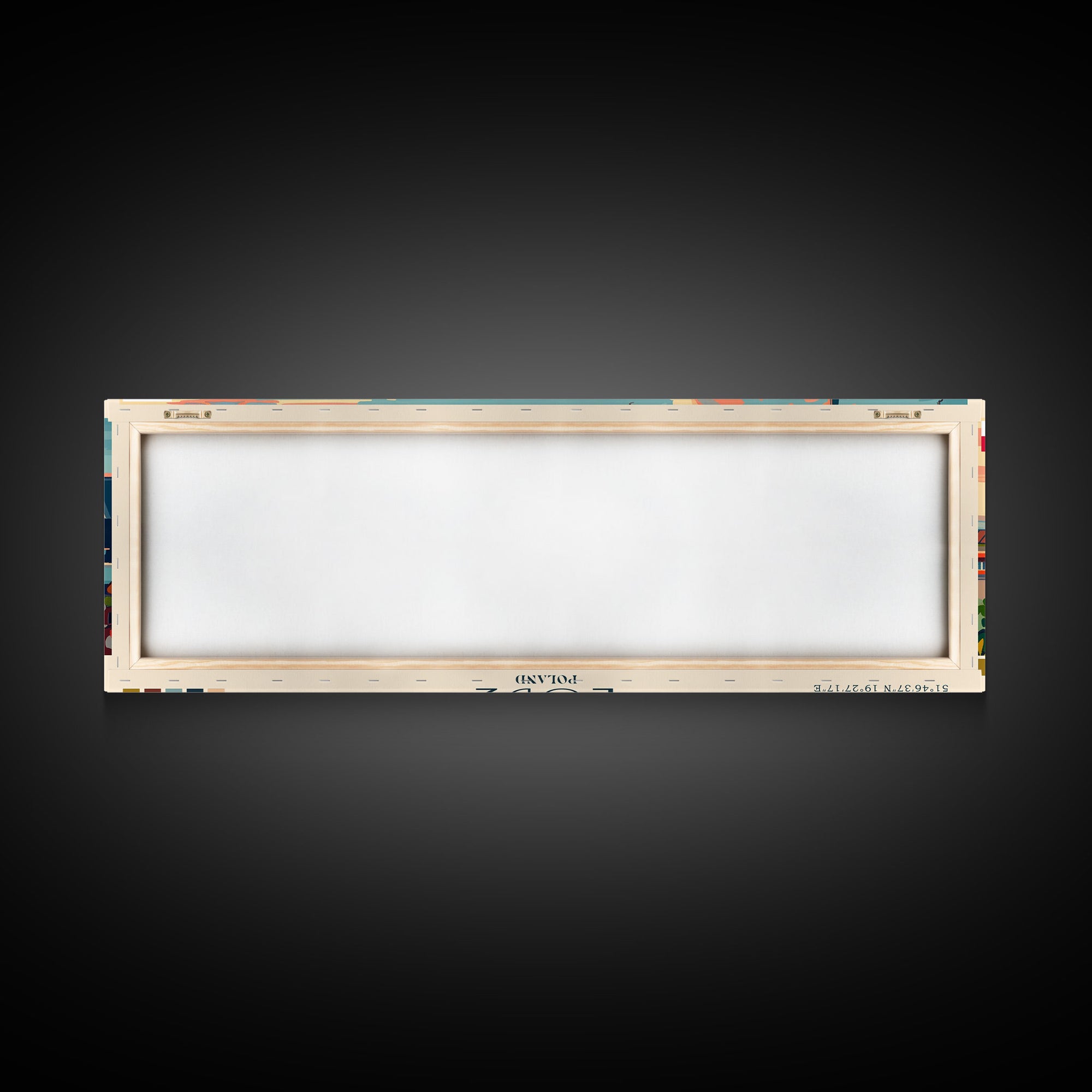 Łódź Poland Art, City Art, Framed Canvas Print or Metal Wall Art, Europe Travel Poster, Panoramic Wall Art, Extra Wide Wall Art