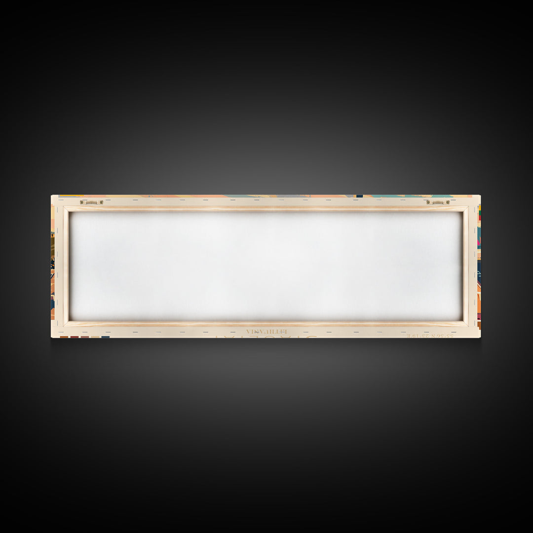 ŠIauliai Lithuania Travel Print Wall Art, Panoramic City Art, Travel Art, Wall Decor, Vacation Gift, Framed Canvas Print Or Metal Art