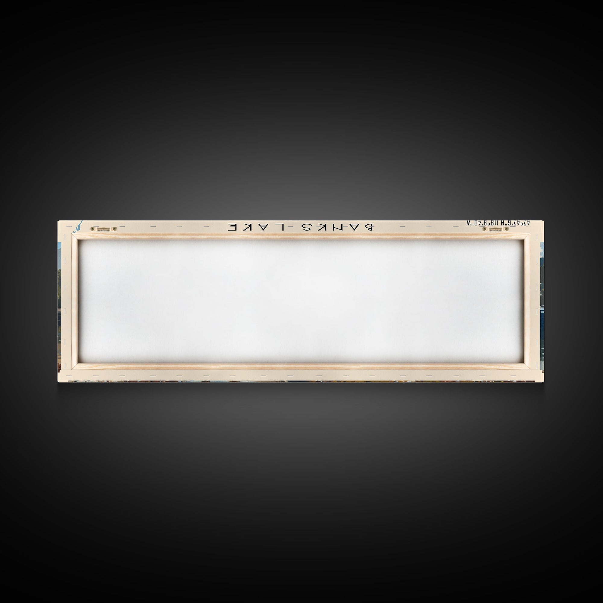 Banks Lake Washington Panoramic Framed Canvas Print, Lake House Decor, Rustic Art, Travel Poster, Scenic View, Home Decoration