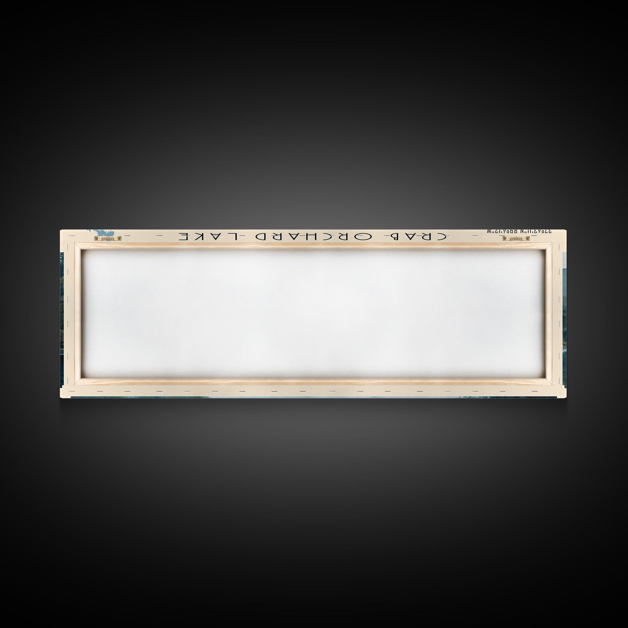 Crab Orchard Lake Illinois Framed Canvas Print, Lake House Art, Panoramic Wide Art, Travel Poster, Modern Lake Painting, Nature Art