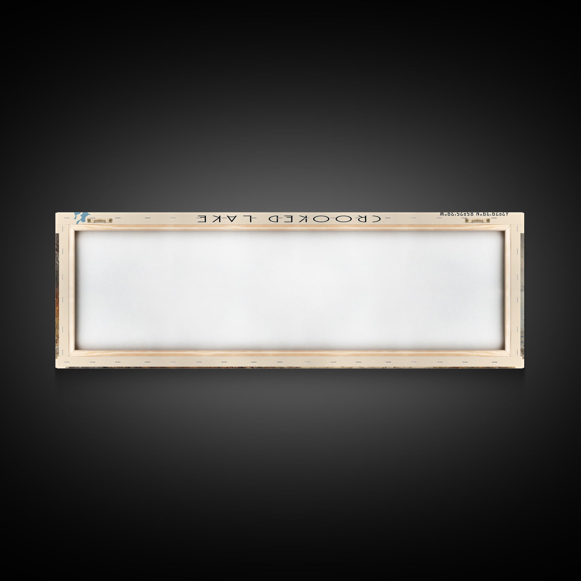 Crooked Lake Michigan Framed Canvas Print, Lake House Art, Panoramic Wall Art, Travel Poster, Minimalist Lake Painting, Home Decor