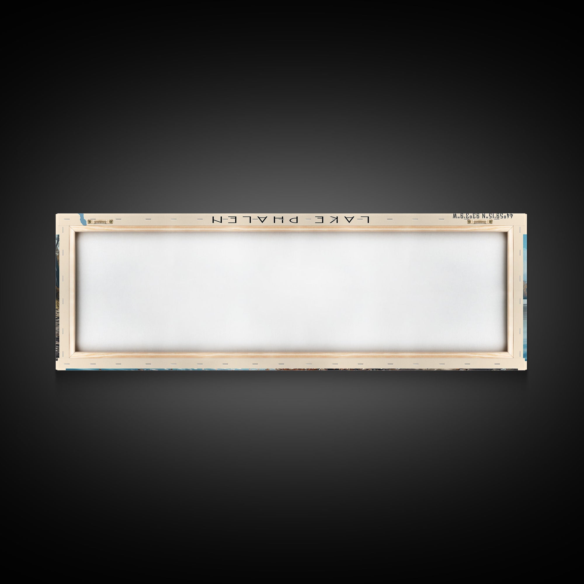 Lake Phalen Minneapolis Framed Canvas Print, Lake House Decor, Panoramic Wall Art, Travel Poster, Serene Landscape Painting, Rustic Art