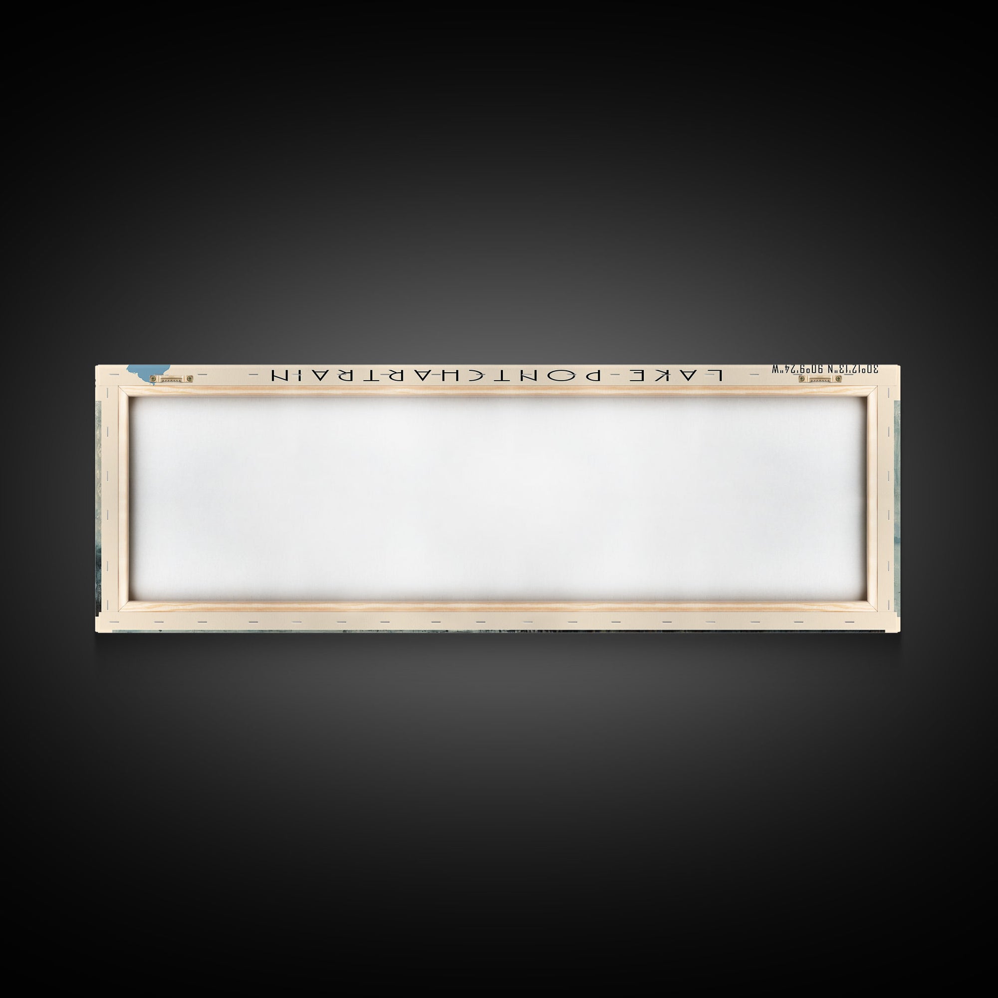 Lake Pontchartrain Louisiana Framed Canvas Print, Lake House Decor, Panoramic Wall Art, Travel Poster, Beautiful Landscape Painting, Living Room Decor