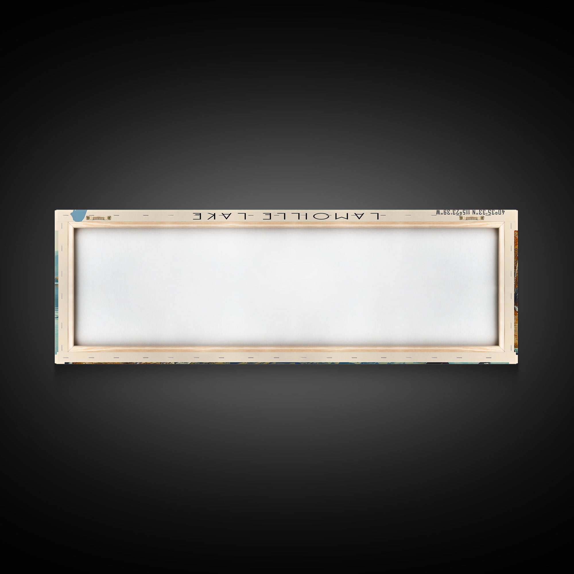 Lamoille Lake Nevada Framed Canvas Print, Lake House Decor, Panoramic Wall Art, Travel Poster, Scenic Landscape Painting, Rustic Art
