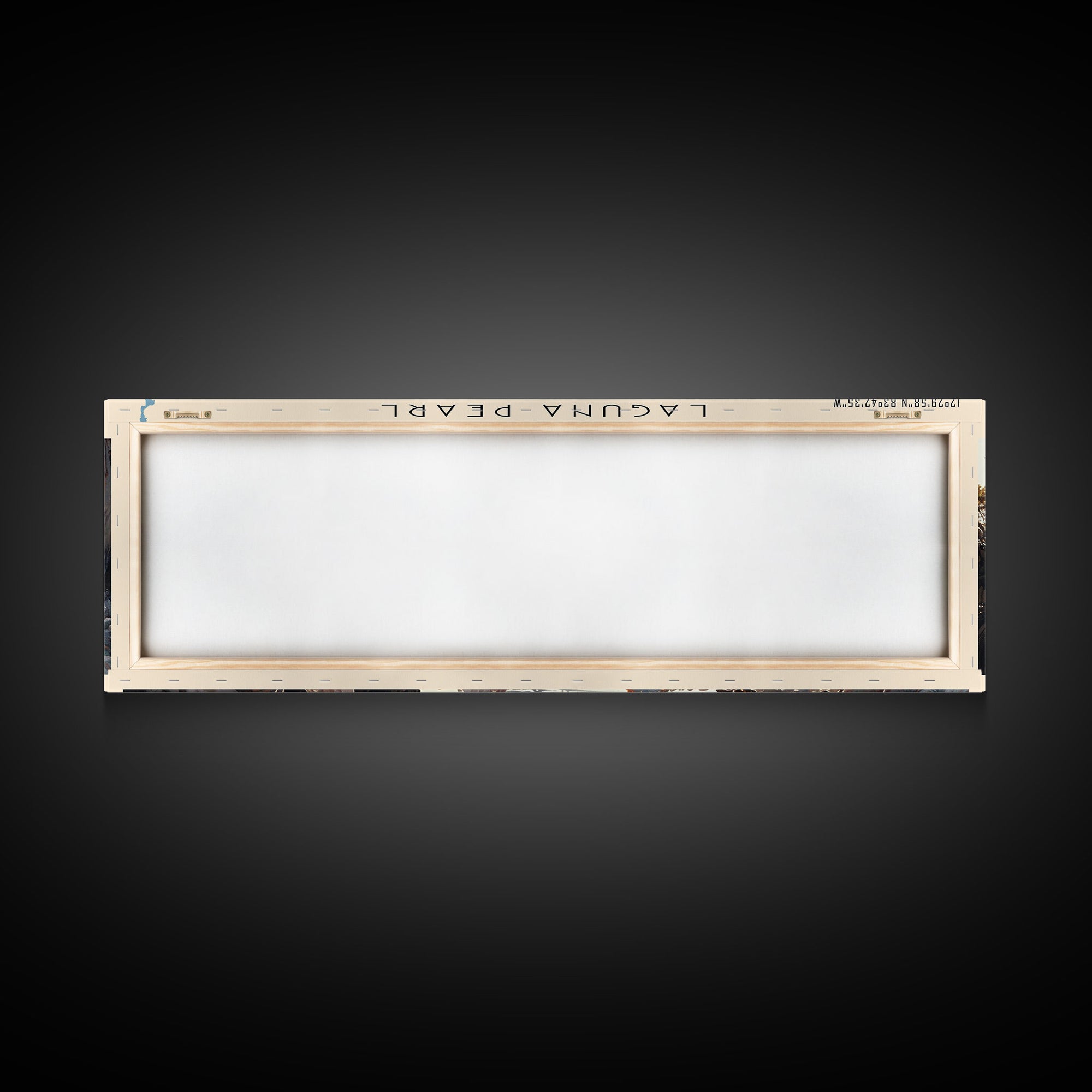 Perlas Framed Canvas Print, Lake House Decor, Panoramic Travel Poster, Landscape Painting, Bedroom Decor