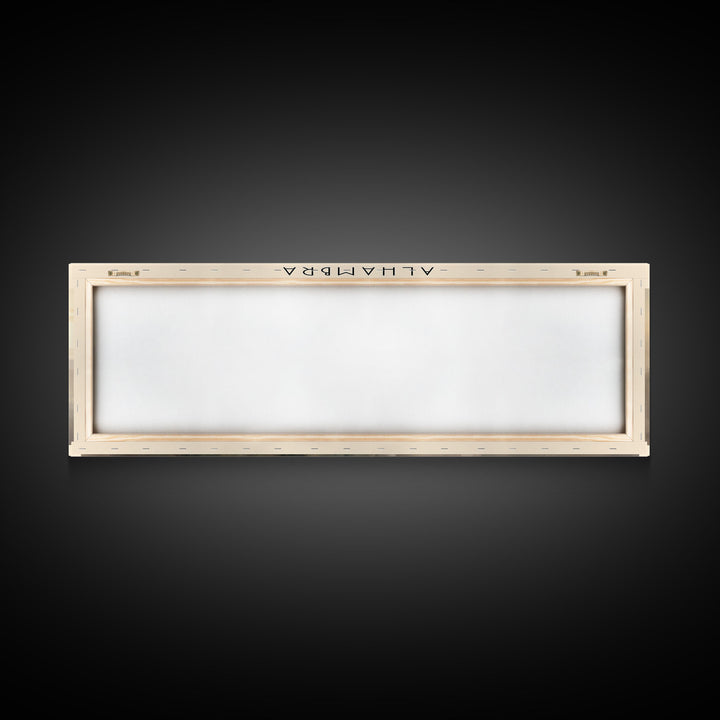 Alhambra Travel Art Framed Canvas Print, Spain Wall Decor, Home Decor, Travel Poster, Vintage Wall Art, Watercolor Painting