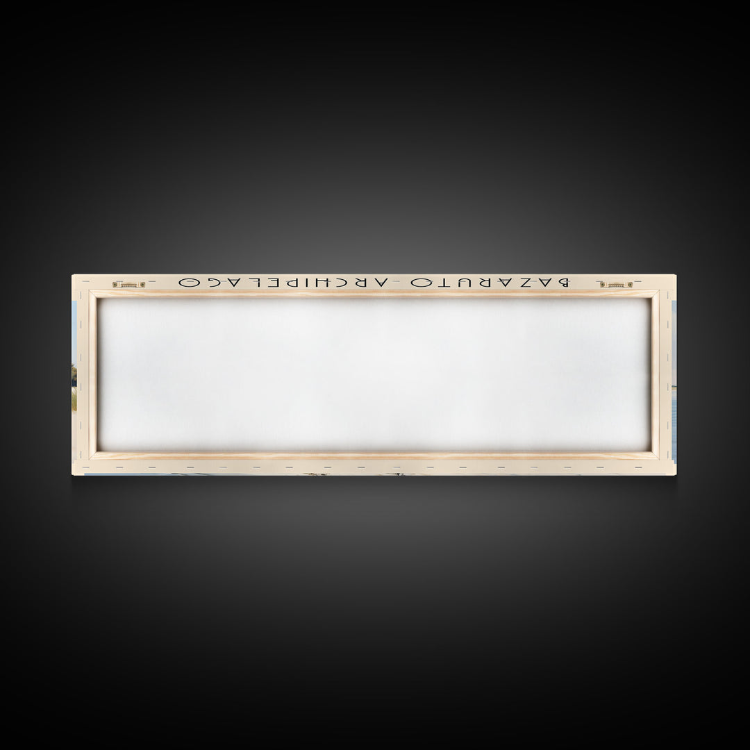 Bazaruto Archipelago Travel Art Framed Canvas Print, COUNTRY Wall Decor, Home Decor, Travel Poster, Vintage Wall Art, Watercolor Painting