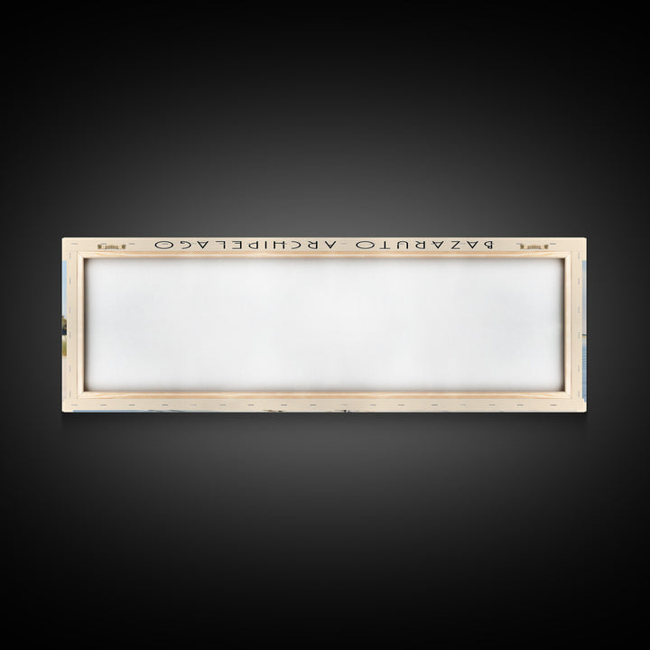 Bazaruto Archipelago Travel Art Framed Canvas Print, COUNTRY Wall Decor, Home Decor, Travel Poster, Vintage Wall Art, Watercolor Painting