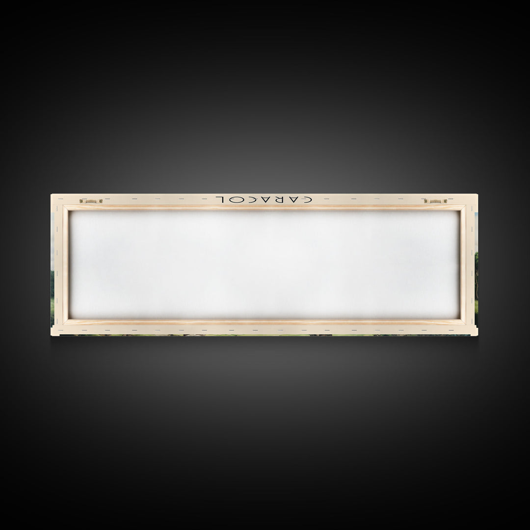 Caracol Travel Art Framed Canvas Print, COUNTRY Wall Decor, Home Decor, Travel Poster, Vintage Wall Art, Watercolor Painting