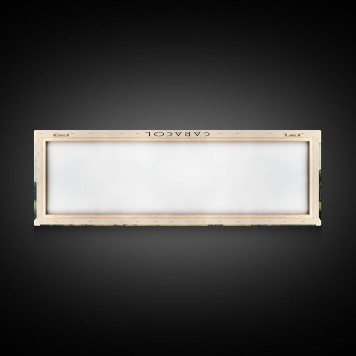 Caracol Travel Art Framed Canvas Print, COUNTRY Wall Decor, Home Decor, Travel Poster, Vintage Wall Art, Watercolor Painting