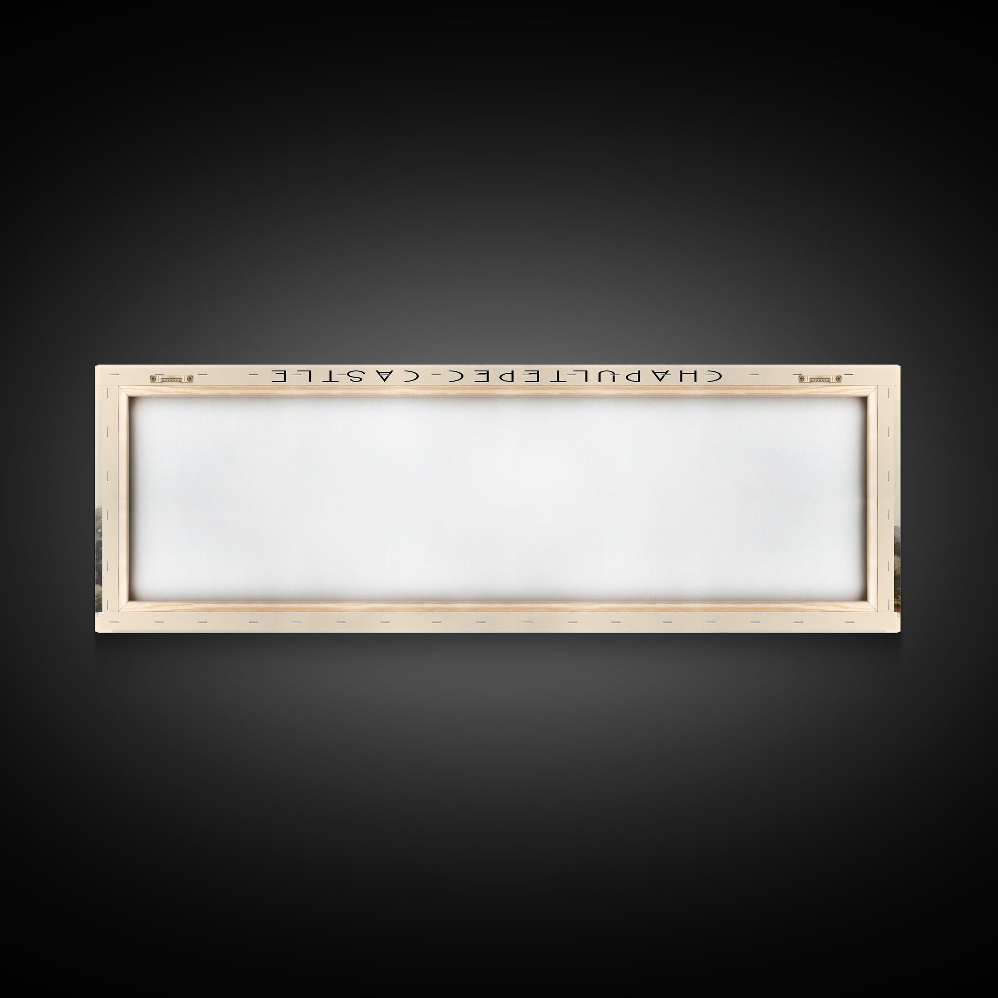 Chapultepec Castle Retro Style Travel Poster - Framed Canvas Print - COUNTRY Travel Decor | Vintage Style Home Decor - Travel Print - Wall Art