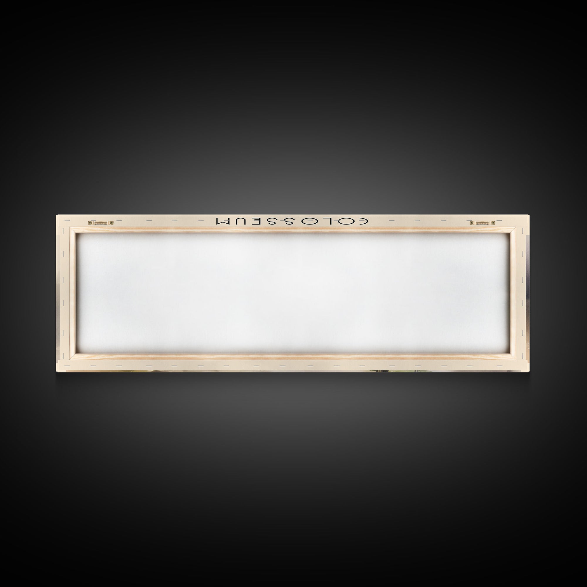 Colosseum Retro Style Travel Poster - Framed Canvas Print - COUNTRY Travel Decor | Vintage Style Home Decor - Travel Print - Wall Art