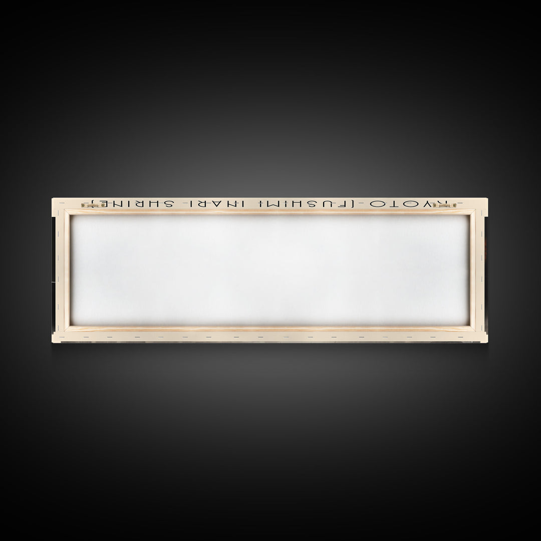 Kyoto Fushimi Inari Shrine Travel Art Framed Canvas Print, COUNTRY Wall Decor, Home Decor, Travel Poster, Vintage Wall Art, Watercolor Painting